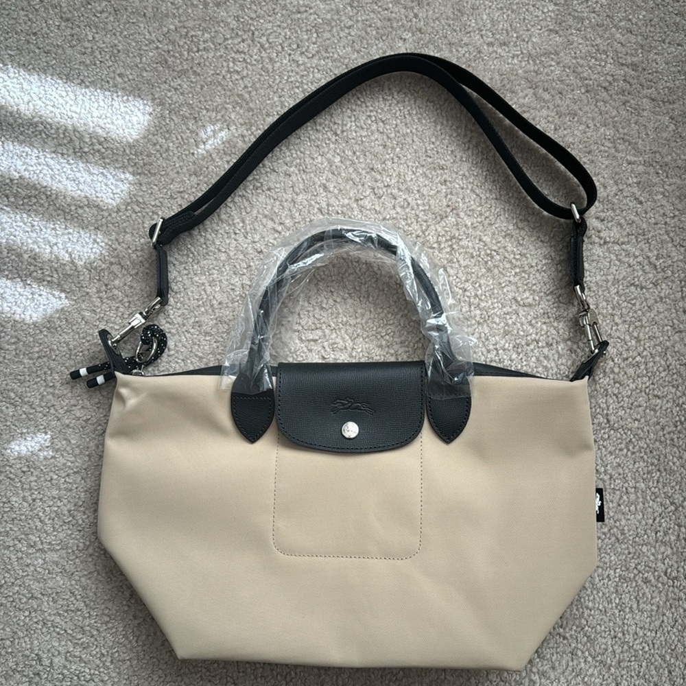 Authentic LE PLIAGE ENERGY S HANDBAG - Clay - Recycled Canvas
